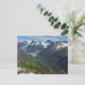 Alaskan Glacier Carved Valley Postkarte (Stehend Vorderseite)