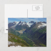 Alaskan Glacier Carved Valley Postkarte (Vorne/Hinten)