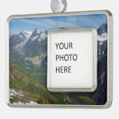 Alaskan Glacier Carved Valley Rahmen-Ornament Silber (Links)