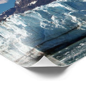 Alaskan Glacier von Prince William Sound Fotodruck (Ecke)
