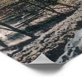 Alaskan Gold Mining Operation Sluice Box Poster (Ecke)