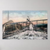 Alaskan Gold Mining Operation Sluice Box Poster (Vorne)