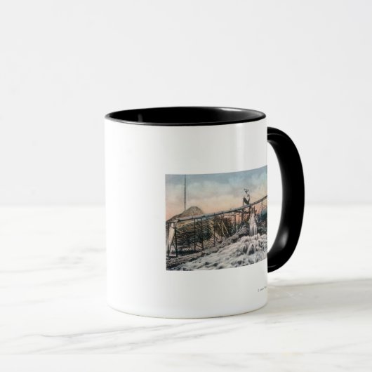 Alaskan Gold Mining Operation Sluice Box Tasse (VorderseiteRechts)