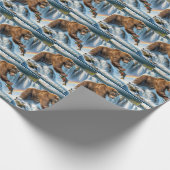 Alaskan Grizzly Bear Fishing Geschenkpapier (Ecke)