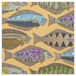 Alaskan halibut sungold stoff