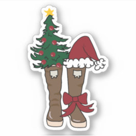 Alaskan Holiday Boots Aufkleber