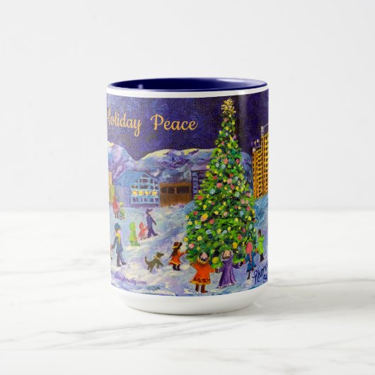 Alaskan Holiday Peace Tasse (Zentrum)