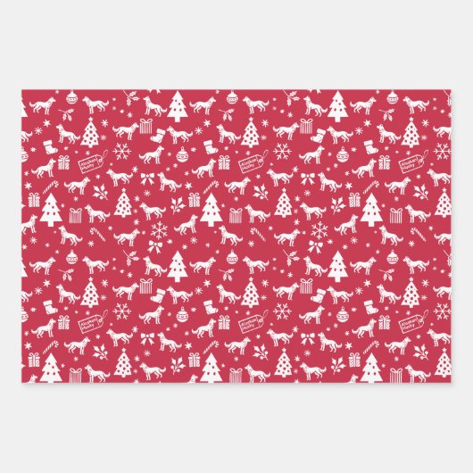 Alaskan Husky Christmas Geschenkpapier Set (Vorderseite 3)