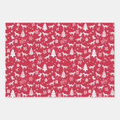 Alaskan Husky Christmas Geschenkpapier Set (Vorderseite)