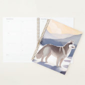 Alaskan Husky | Dog Mountain Aquarell Planer (Anzeige)