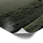 Alaskan Husky Dog Sled Race Poster (Ecke)