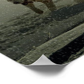 Alaskan Husky Dog Sled Race Poster (Ecke)