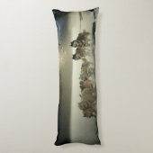 Alaskan Husky Dog Sled Race Seitenschläferkissen (Rückseite (Vertikal))