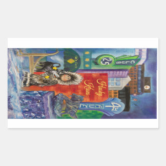 Alaskan Husky Kisses Aufkleber