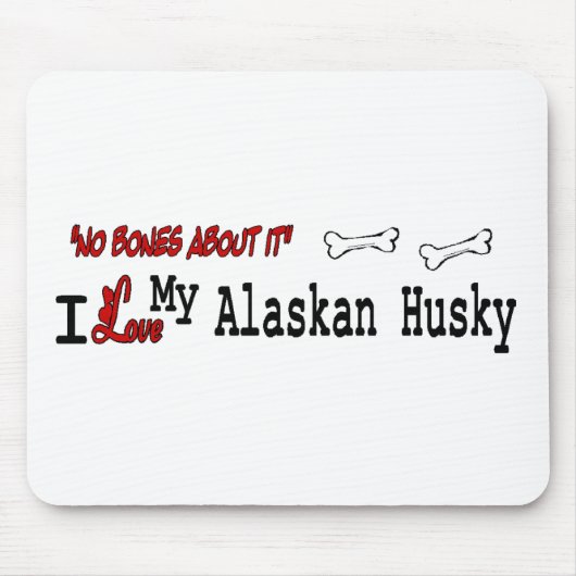 Alaskan Husky Lovers Apparel Gifts Mousepad (Vorne)