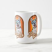 Alaskan Husky Mom, sibirische Husky Mom Kaffeetasse (VorderseiteRechts)