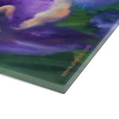 Alaskan Iridescent Iris Cutting Board Schneidebrett (Ecke)
