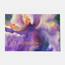 Alaskan Iridescent Iris Door Mat Fußmatte
