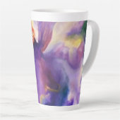 Alaskan Iridescent Iris Latte Tasse (Rechte Ecke)