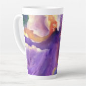 Alaskan Iridescent Iris Latte Tasse (Linke Ecke)