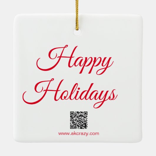 Alaskan Keramik Ornament (Rückseite)