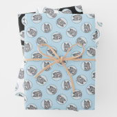 Alaskan Klee Kai AKK Husky Malerei Niedlicher Dog  Geschenkpapier Set (Beispiel)