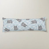 Alaskan Klee Kai AKK Husky Malerei Niedlicher Dog Seitenschläferkissen (Rückseite)