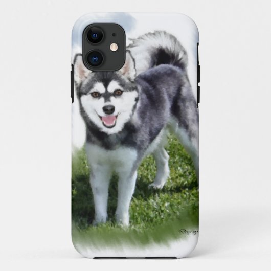 Alaskan Klee Kai Art Case-Mate iPhone Hülle (Rückseite)