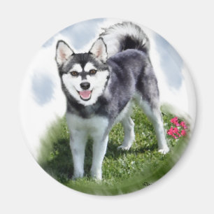 Alaskan Klee Kai Art Magnet