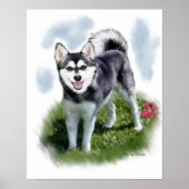 Alaskan Klee Kai Art Poster (Vorne)