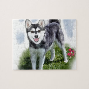 Alaskan Klee Kai Art Puzzle