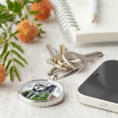 Alaskan Klee Kai Art Schlüsselanhänger (Seite)