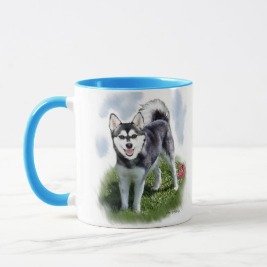 Alaskan Klee Kai Art Tasse (Links)