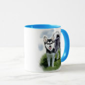 Alaskan Klee Kai Art Tasse (VorderseiteRechts)