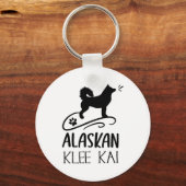 Alaskan Klee Kai Dog Lover Paw Schlüsselanhänger (Vorderseite)