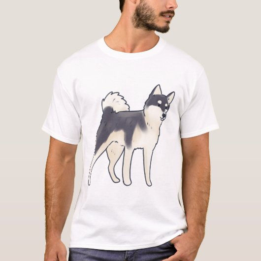 Alaskan klee kai dog Magic T-Shirt (Vorderseite)