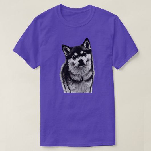 Alaskan Klee Kai Dog T-Shirt (Design vorne)