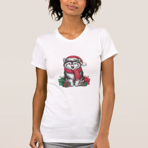 Alaskan Klee Kai Dog Weihnachtsfeiertage Party Hol T-Shirt
