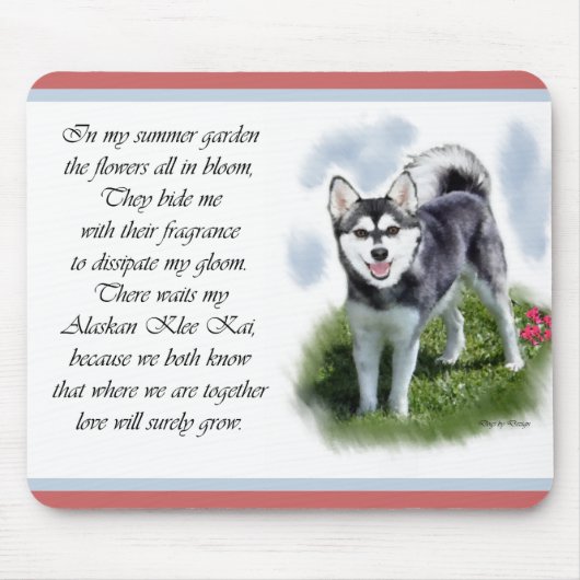 Alaskan Klee Kai Gifts Mousepad (Vorne)