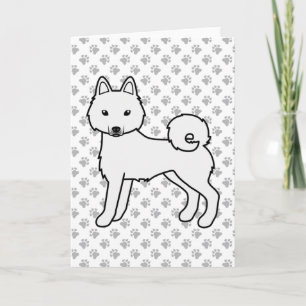 Alaskan Klee Kai Niedlich Cartoon Hund Karte