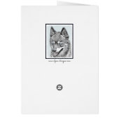 Alaskan Klee Kai Painting - Niedliche Original Dog (Hinten)