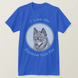 Alaskan Klee Kai Painting - Niedliche Original Dog T-Shirt