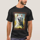 Alaskan Klee Kai Painting Sunflower Blume Mama Wom T-Shirt (Vorderseite)