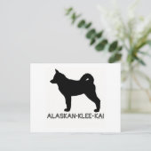 Alaskan Klee Kai Postcard Postkarte (Stehend Vorderseite)