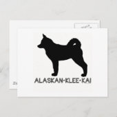 Alaskan Klee Kai Postcard Postkarte (Vorne/Hinten)