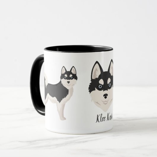 Alaskan Klee Kai Tasse (Vorderseite Links)