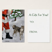 Alaskan Klee Kai Weihnachtsgeschenke Name Tags (Vorne & Hinten)