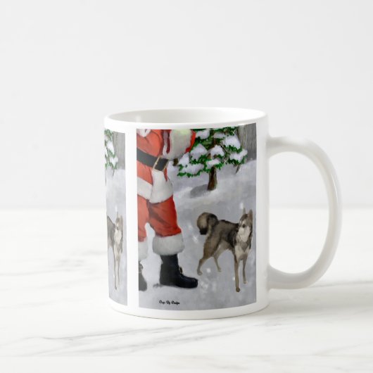 Alaskan Klee Kai Weihnachtsgeschenken Mattglas Bierglas (Rechts)