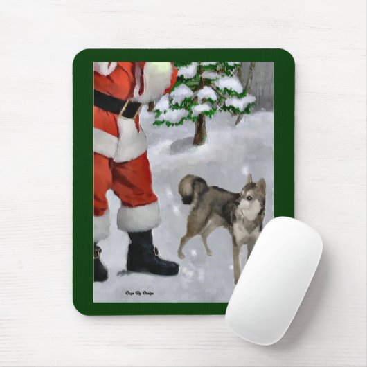 Alaskan Klee Kai Weihnachtsgeschenken Mousepad (Mit Mouse)