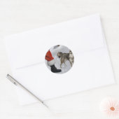Alaskan Klee Kai Weihnachtsgeschenken Runder Aufkleber (Umschlag)
